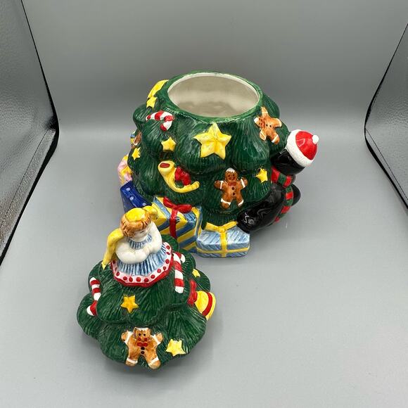 Vintage Christmas Tree Cookie Jar - Picture 5 of 8